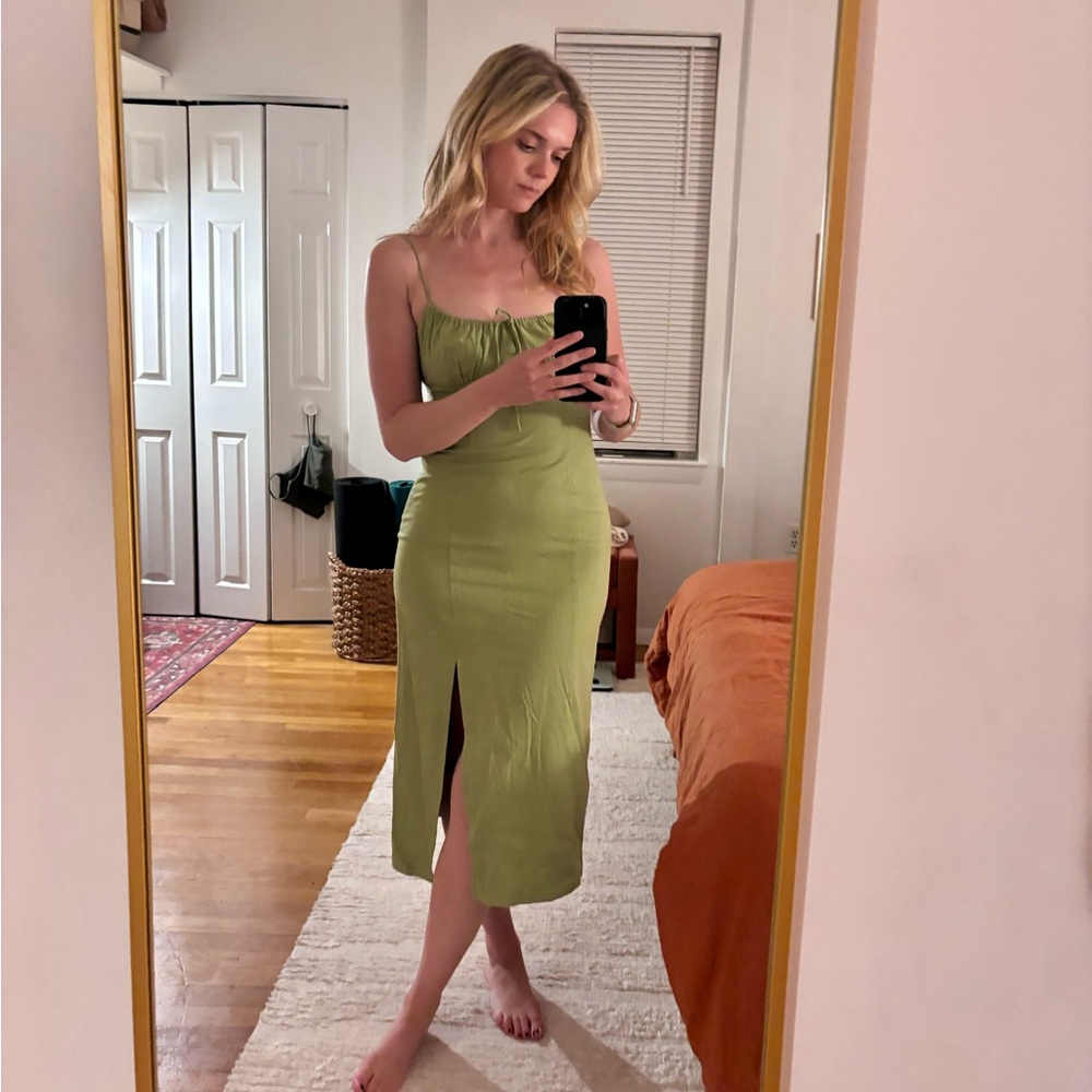 Zara Green Midi Dress